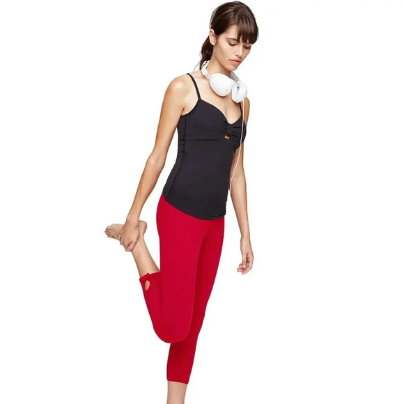 kate spade Pants - Kate Spade X Beyond Yoga Red Capri‎ Leggings
